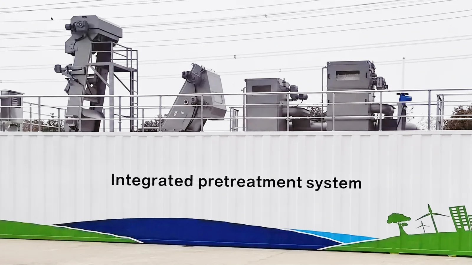 Integrated pretreatment system with screening equipment