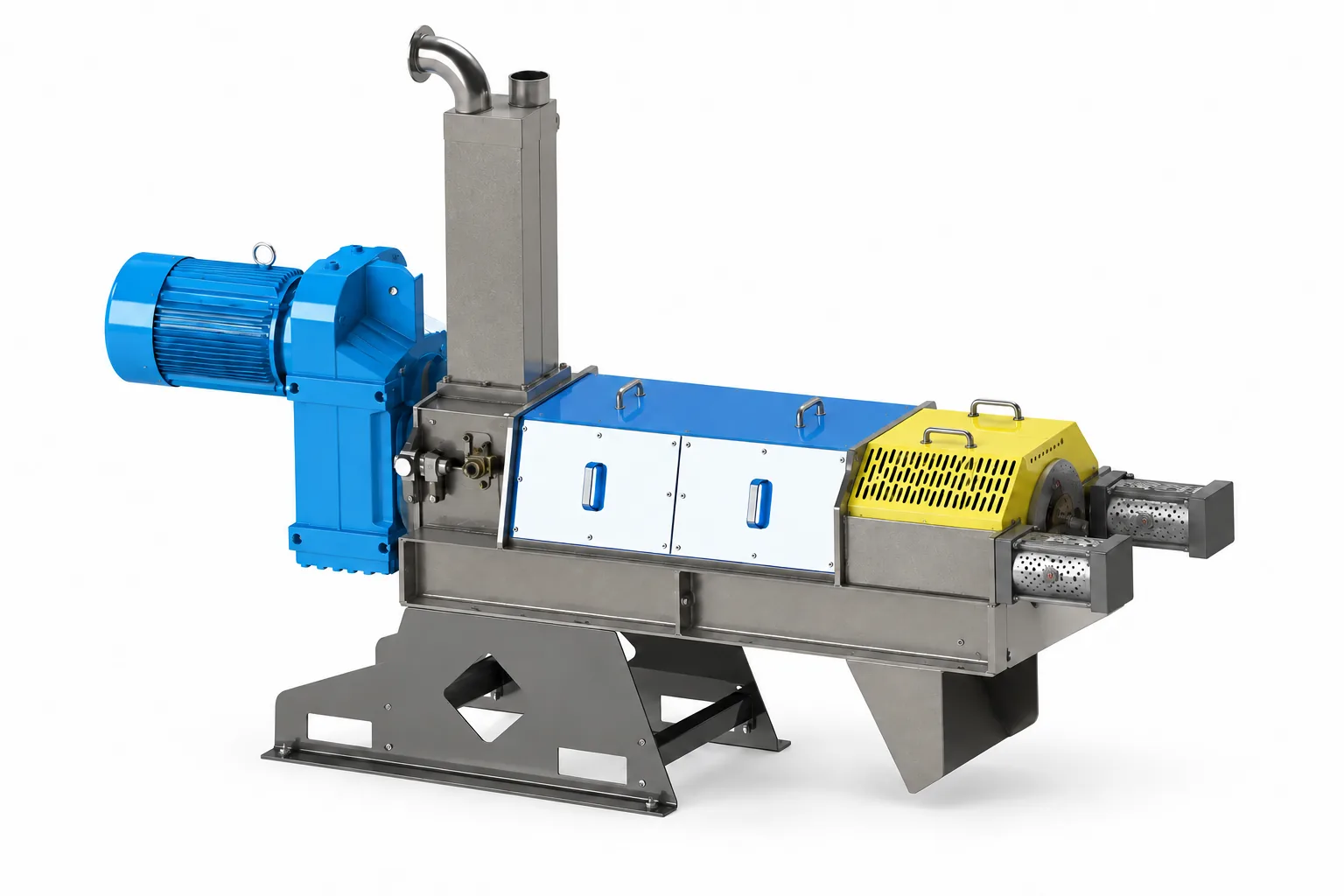 AI-enhanced illustration of another screw separator configuration